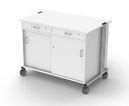 3-phase demo trolly, cupboard with shelf and sliding door, (1250 x 950 x 760 mm)