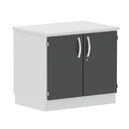 Side-cabinet with 1 shelf, 2 doors, with cover board 841 x 738 x 600 mm