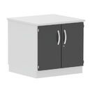 Side cabinet with recessed trays and cover, 841 x 600 x 740 mm