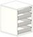Chest of drawers with 4 drawers matching storage cabinets, 470 x 610 x 510mm