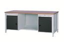 SybaWork workbench, 2000x750x859mm, 2 drawers, 2 doors, 2 shelfs, multiplex table top, 40mm