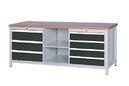 SybaWork workbench, 2000x750x859mm, 3+4 drawers, multiplex table top, 40mm