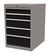 SybaWork chest of drawers, 555x819x736mm (whd), 5 drawers with central lock