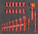 VDE tool set 2, spanner set (23 parts), inlay size 500 x 450 mm