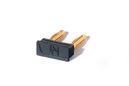 Connection plug 2mm/7.5mm, black, gold-plated contacts
