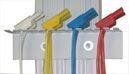 Wall or aluminium-profile mounting cable storage for 48 cables