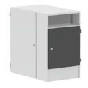 Under-table cabinet, floor standing, with distribution panel, right-mounted   450 x 750 x 740 mm