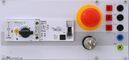 3-phase power panel, 400 V/16 A with type-B 30 mA RCD for AC/DC, patch panel, (54 PU)
