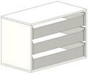Chest of drawers with 3 drawers matching storage cabinets, 960 x 610 x 510mm