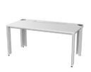 SybaPro system table with power supply ducting in legs + cable duct with flap, 1500 x 760 x 800 mm