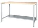 SybaWork workbench, 1500 x 750 x 859 mm, shelf, multiplex table top, 40mm