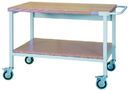 Mobile workbench SybaWork, 1200 x 750 x 859 mm, shelf, 4 casters, top 40 mm