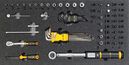 Automotive tool set 6, 1/4" socket insert set (71 parts), inlay size 300x600 mm