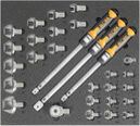 Refrigeration tool set 5, torque spanner set (29 parts) inlay size 500 x 450 mm